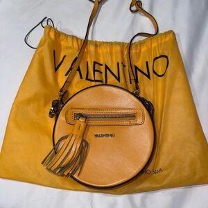 Valentino Tangerine Round Crossbody Bag